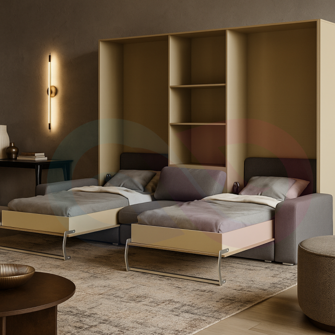 Шкаф-кровать с диваном Челли