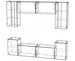 Стенка в гостиную Лучиано