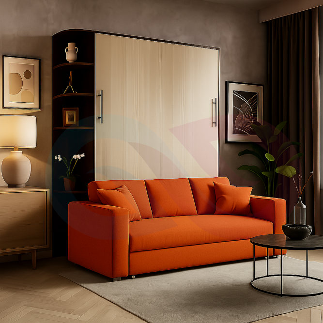 Шкаф-кровать трансформер с диваном Изи