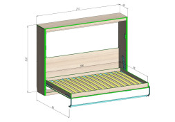 Шкаф-кровать трансформер Нэя