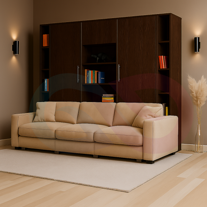 Шкаф-кровать трансформер с диваном Сиерра