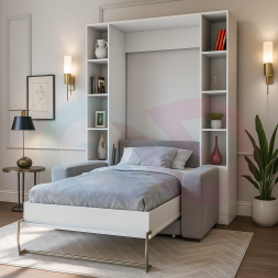 Шкаф-кровать трансформер с диваном Мэлми-1