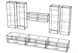 Стенка в гостиную Бостон