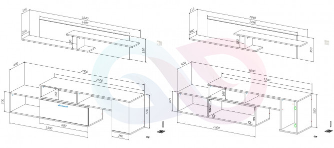 Тумба под тв Катрин