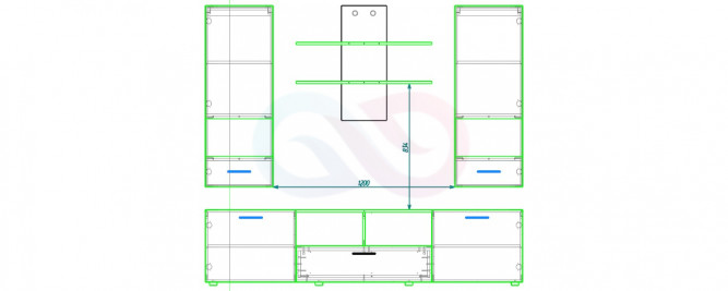 Стенка в гостиную Мальта
