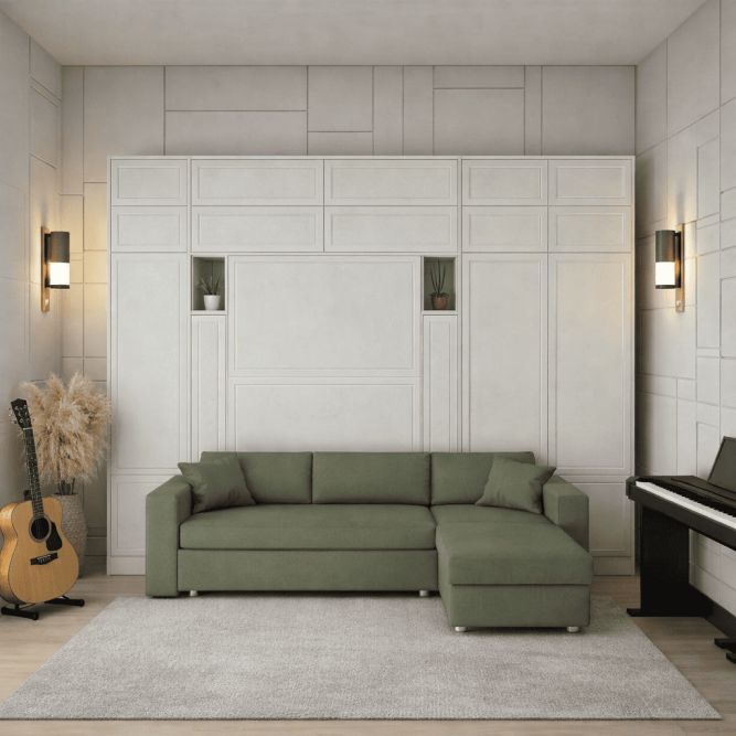 Шкаф-кровать с диваном Кластер