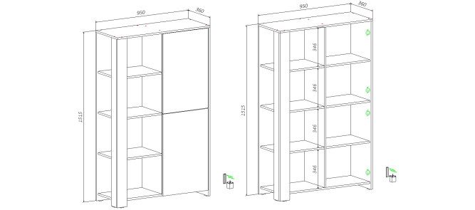 Стеллаж Летто
