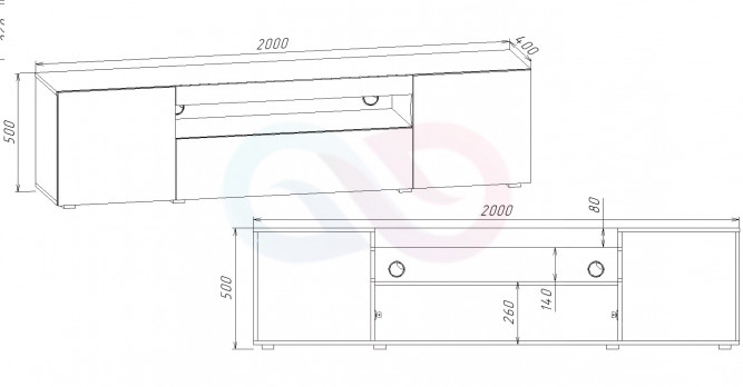 Тумба под тв Фиеста